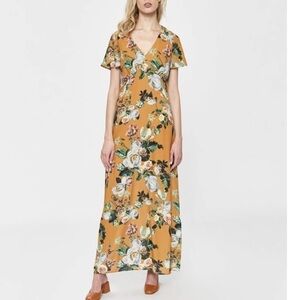 Farrow Yellow Floral Maxi Spring Summer Dress
